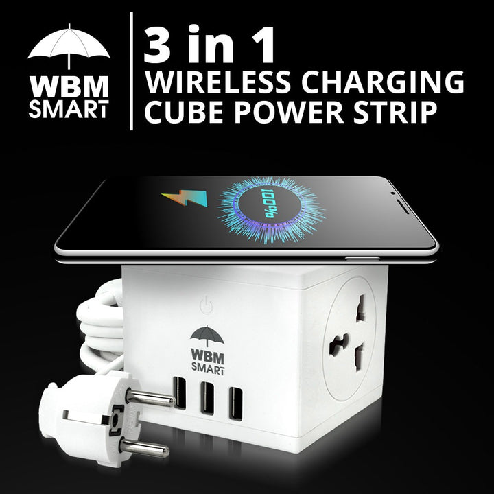 3-in-1 Wireless Charging Cube | WBM Smart