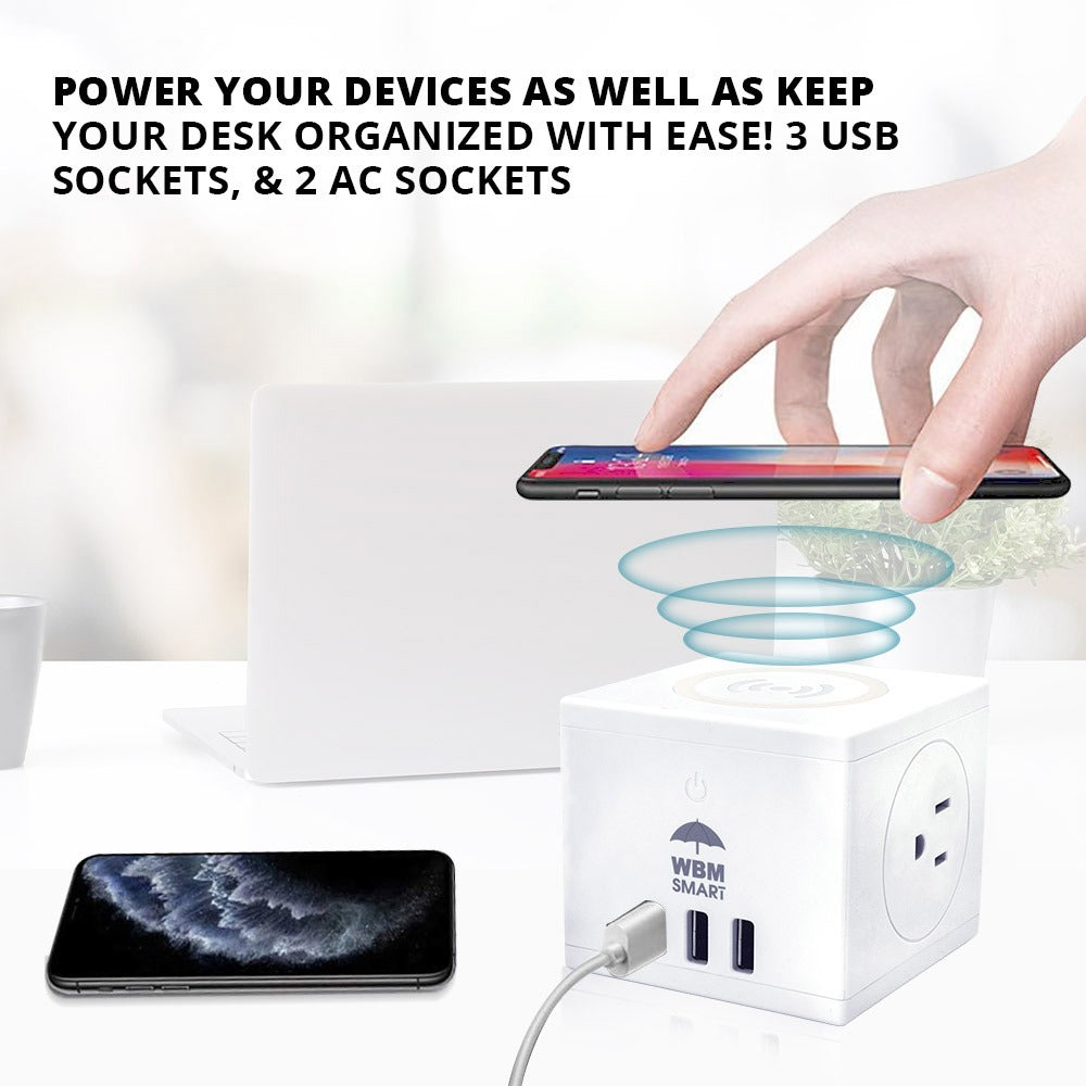 3-in-1 Wireless Charging Cube | WBM Smart