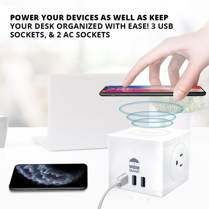 3-in-1 Wireless Charging Cube | WBM Smart