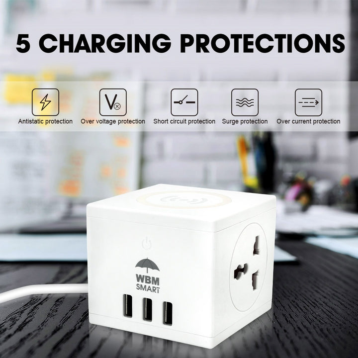 3-in-1 Wireless Charging Cube | WBM Smart