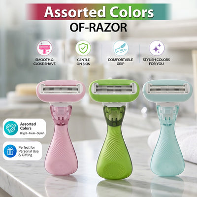 Five Blades Portable Women Razor (Any Random Color) | WBM Beauty