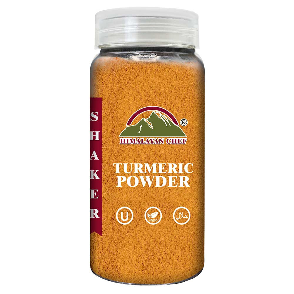 Turmeric Powder Plastic Shaker - 0.4 lbs (180g) | Himalayan Chef