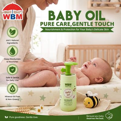 Baby Oil - 200ml | WBM Baby Care