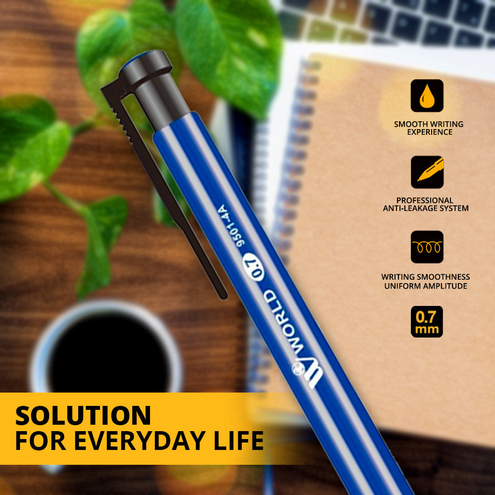 Retractable Ball Point Pen Blue | WBM World