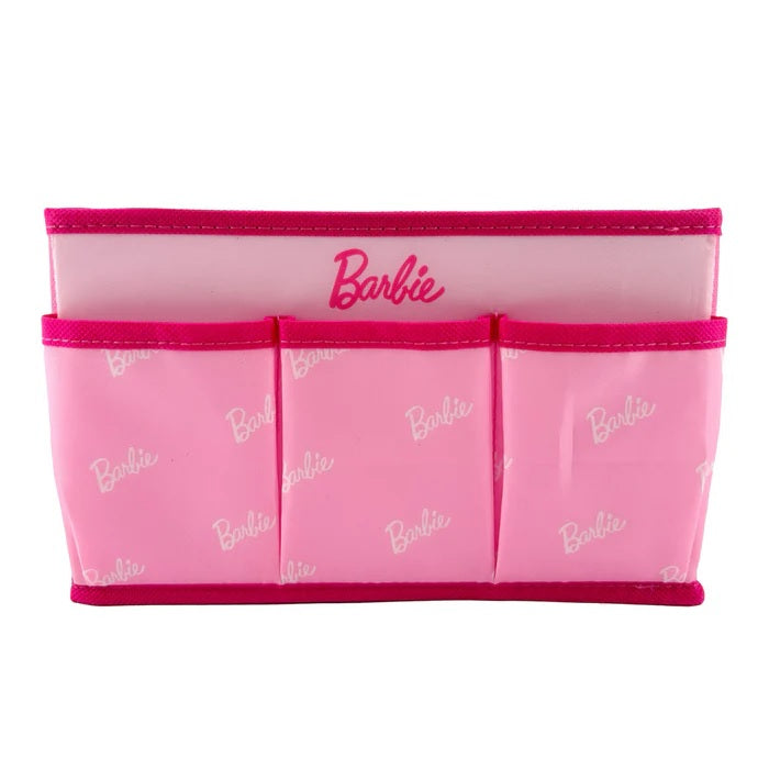 Barbie Fabric Storage Box with 3 Side Pockets Organizer Pink | WBM MART