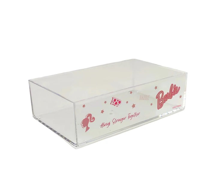 Barbie Stackable Transparent Storage Box Medium Organizer | WBM MART