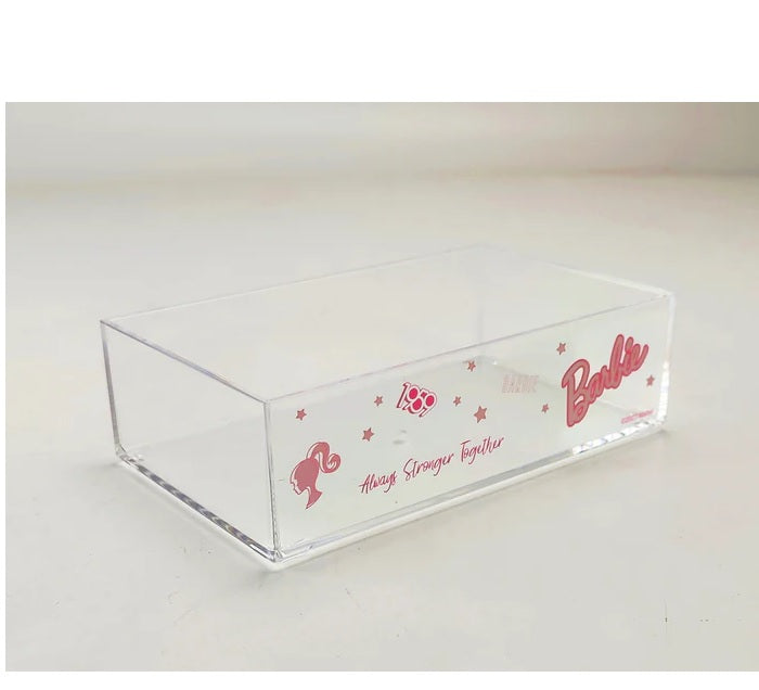 Barbie Stackable Transparent Storage Box Medium Organizer | WBM MART
