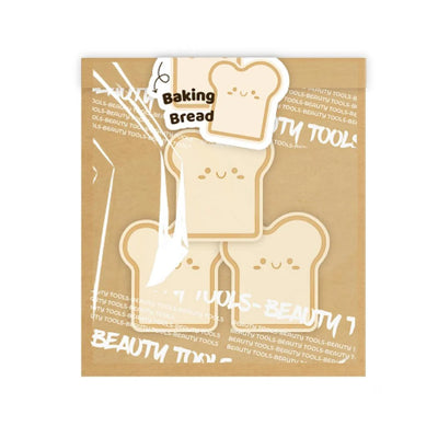 Pastry Series Wet and Dry Dual Use Toast Makeup Puffs (3 pcs) | WBM MART