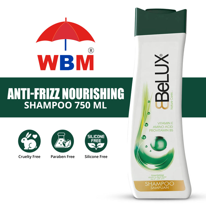 Anti-Frizz Nourishing Shampoo 750 ml | Belux