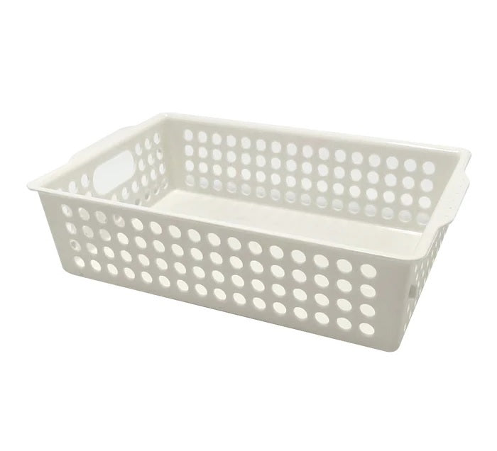 Storage Bin Medium | Durable Plastic Organizer for Home | WBM MART