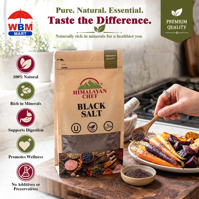 Gluten Free Black Salt - 2 lbs (908g) | Himalayan Chef