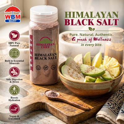 Black Salt Plastic Shaker- 0.8 lbs (354g) | Himalayan Chef