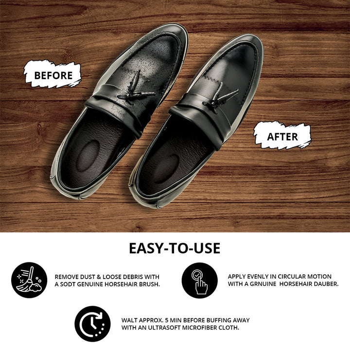 Shoe Polish Black | 50ml - WBM Shoe Care