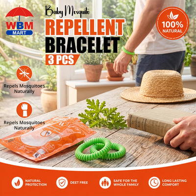 Baby Mosquito Repellent Bracelet 3 Pcs | WBM Home