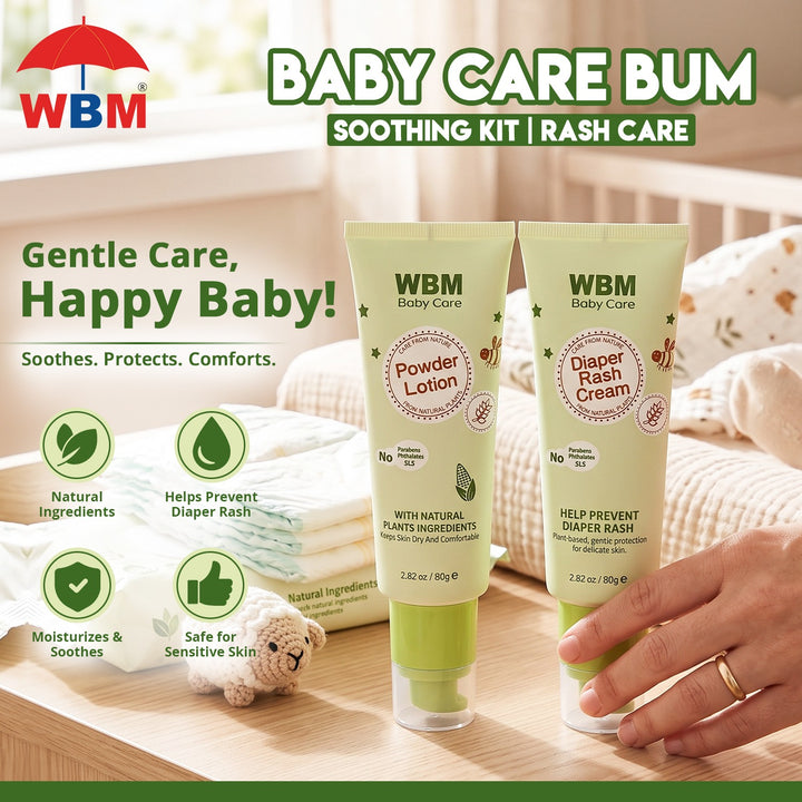 Baby Care Bum Soothing Kit | Rash Care | WBM Baby Care