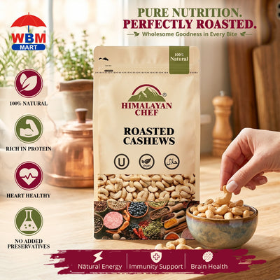 Gluten Free Cashew (Kaju) Roasted - 0.2 lbs (100g) | Himalayan Chef