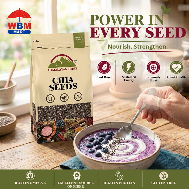 Chia Seeds 0.2lbs (100g)| Himalayan Chef