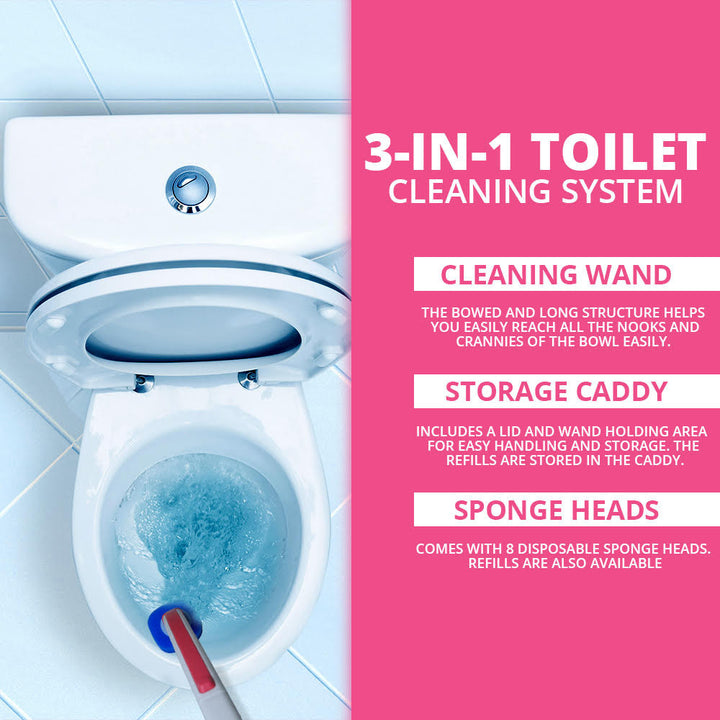 Disposable Toilet Cleaner with 8 refills | WBM Home