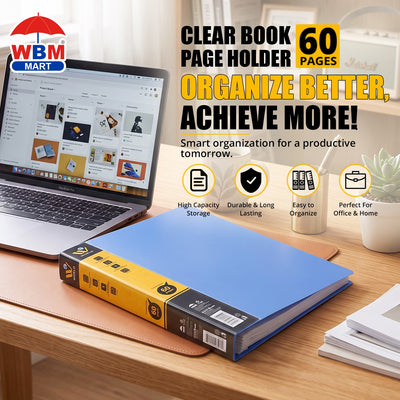Clear Book Page Holder - 60 Pages | WBM World