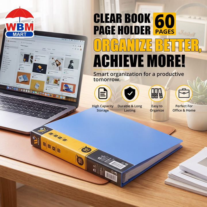 Clear Book Page Holder - 60 Pages | WBM World