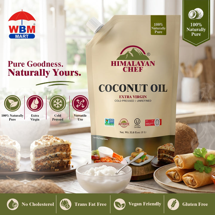 Coconut Oil - 2.2 lbs (1 Ltr) | Himalayan Chef