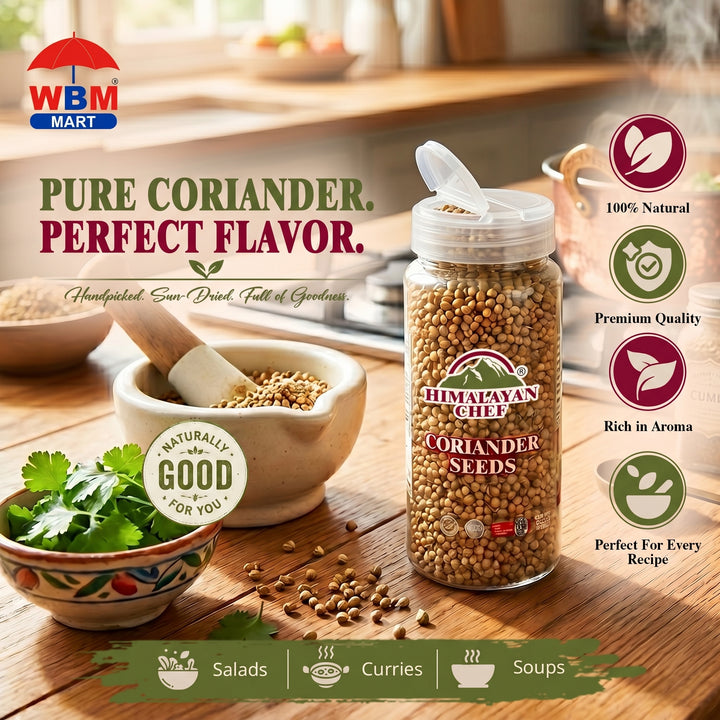 Coriander Seeds Large Plastic Shaker - 95g | Himalayan Chef