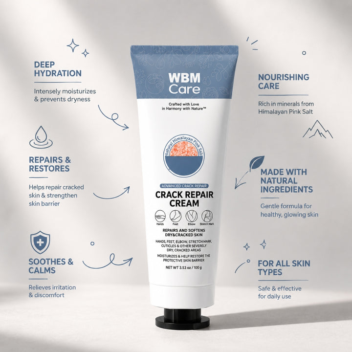 Hand and Foot Crack Repair Cream - 100g | WBM Care