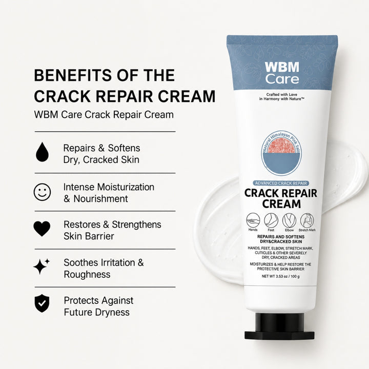 Hand and Foot Crack Repair Cream - 100g | WBM Care