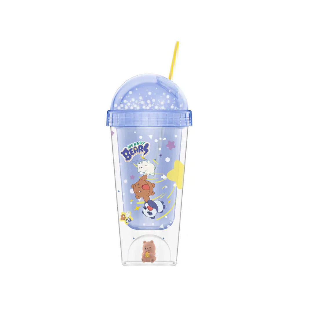 WE BABY BEARS Collection Double Wall Micro Landscape Tumbler with Straw (350mL)(random color)| WBM MART