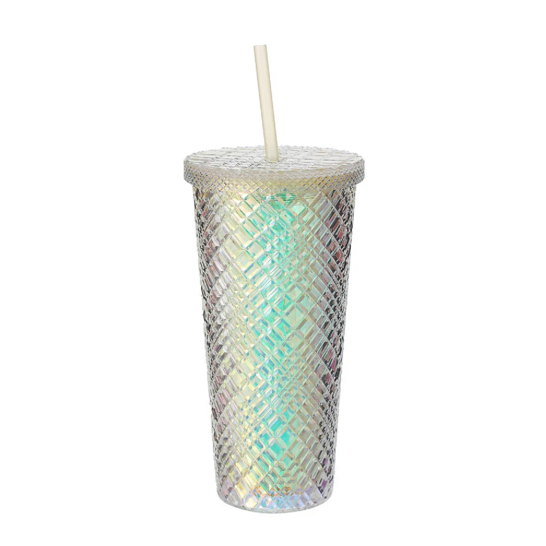 Durian Design Plastic Tumbler with Straw (610mL, Yellow)| WBM MART