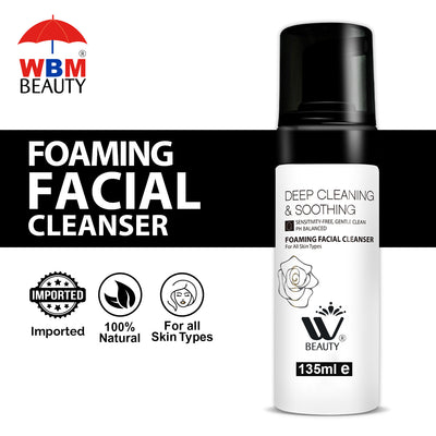 Foaming Facial Cleanser - 135ml | WBM Beauty