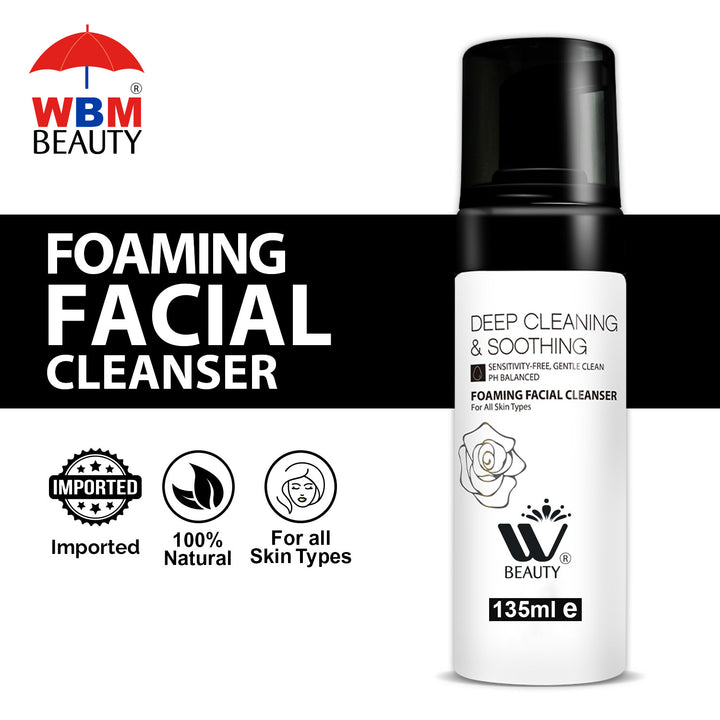 Foaming Facial Cleanser - 135ml | WBM Beauty