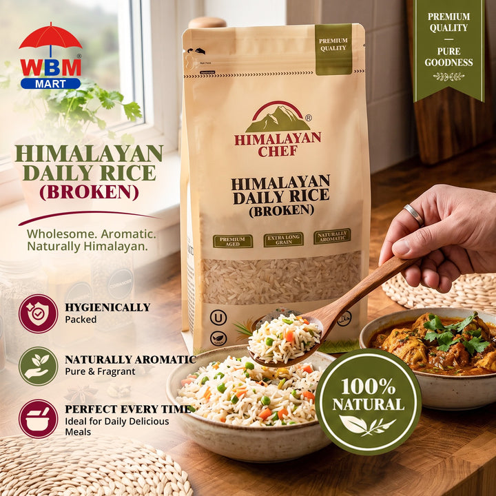 Gluten Free Himalayan Daily Broken Rice - 10 lbs (4500g) | Himalayan Chef