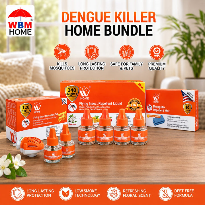 Dengue Protection Bundle – Mosquito Machine &amp; Liquid Combo | WBM Mart