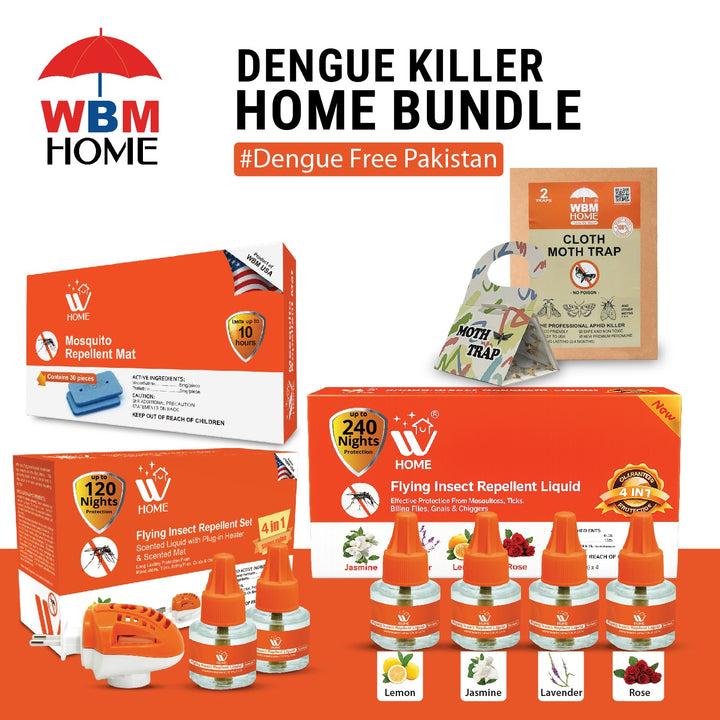 Dengue Protection Bundle – Mosquito Machine, Liquid &amp; Trap Combo | WBM Mart