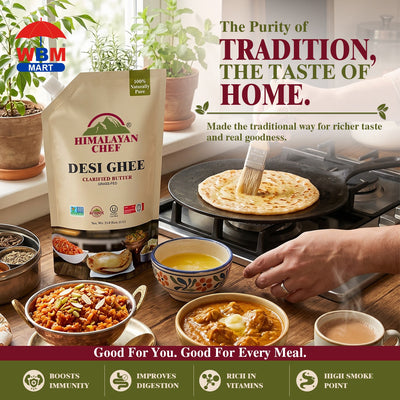 Desi Ghee- Craft bag - 2.2 lbs (1 Ltr) | Himalayan Chef