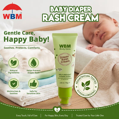 Baby Diaper Rash Cream - 80 g | WBM Baby Care