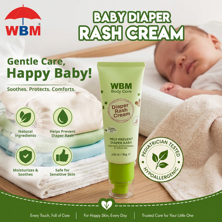 Baby Diaper Rash Cream - 80 g | WBM Baby Care