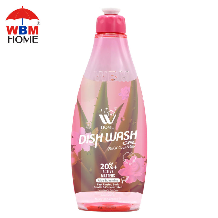 Dish Wash Gel Aloe &amp; Jasmine - 500ml | WBM Home
