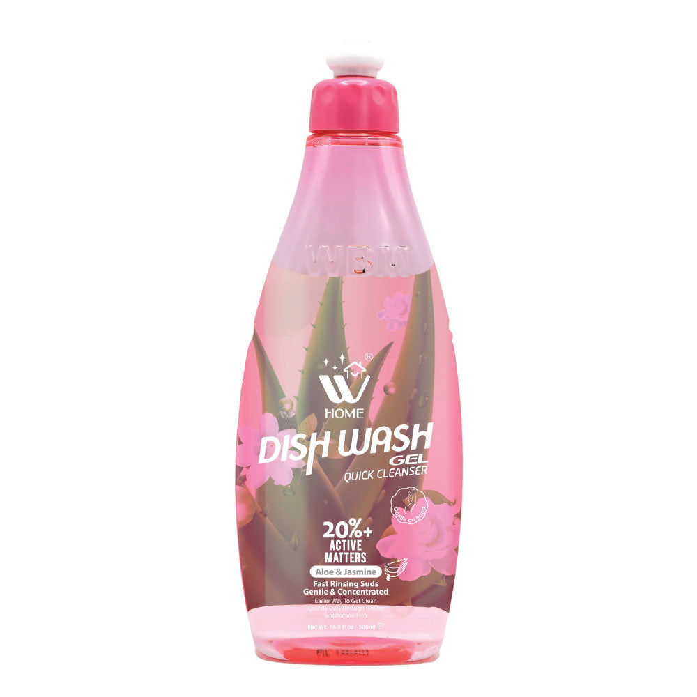 Dish Wash Gel Aloe &amp; Jasmine - 500ml | WBM Home