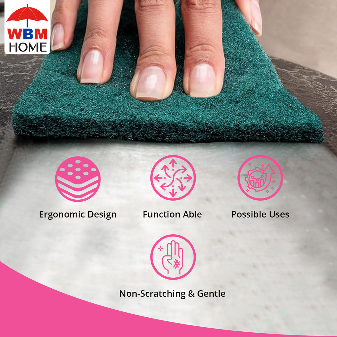 Dish Washing Scouring Pads - 3 Pcs | WBM Home