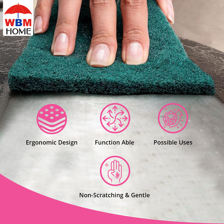 Dish Washing Scouring Pads - 3 Pcs | WBM Home
