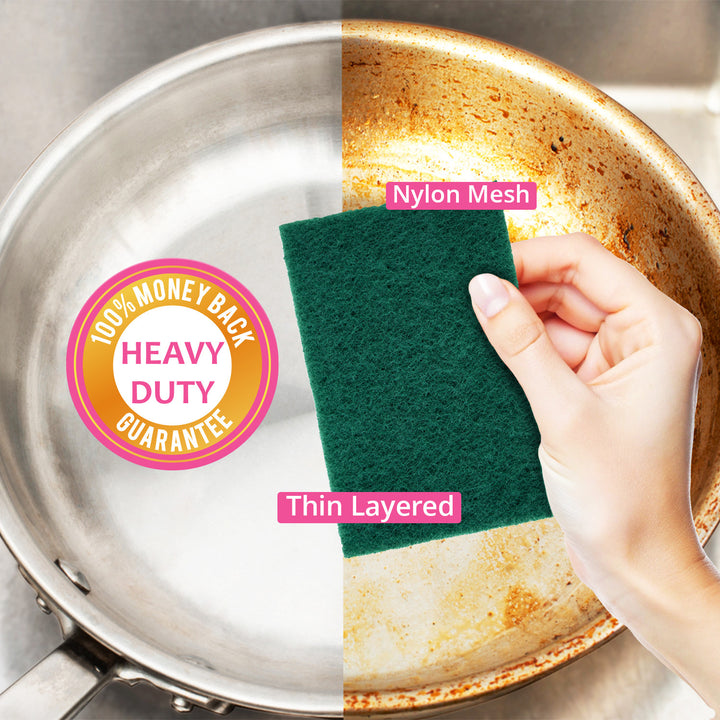 Dish Washing Scouring Pads - 3 Pcs | WBM Home