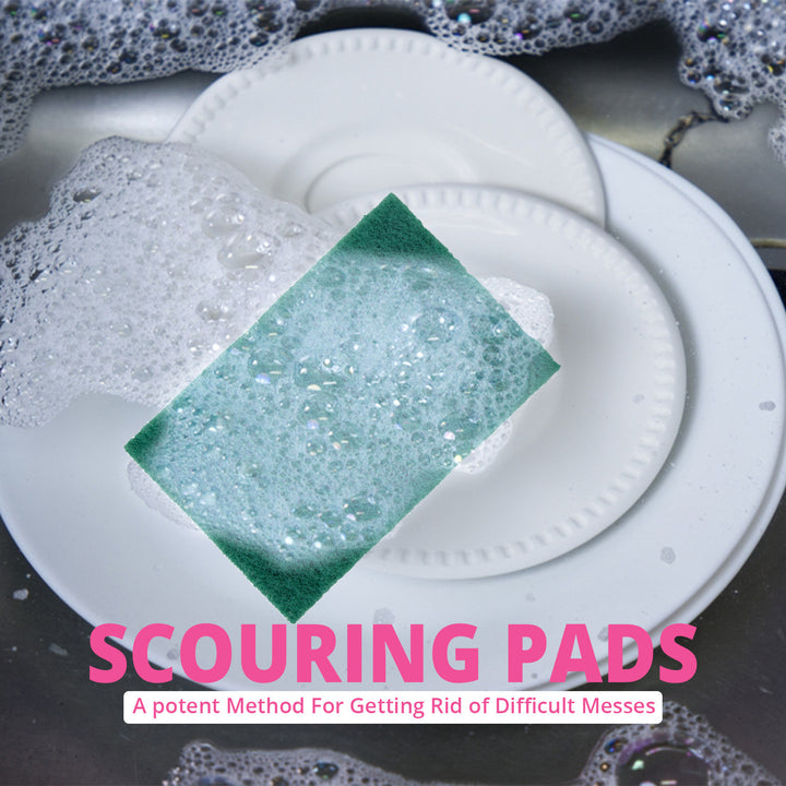 Dish Washing Scouring Pads - 3 Pcs | WBM Home