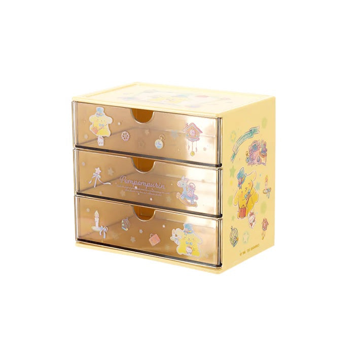 Sanrio Pompompurin Drawer Organizer – Cute Storage Box for Desk &amp; Vanity | WBM MART