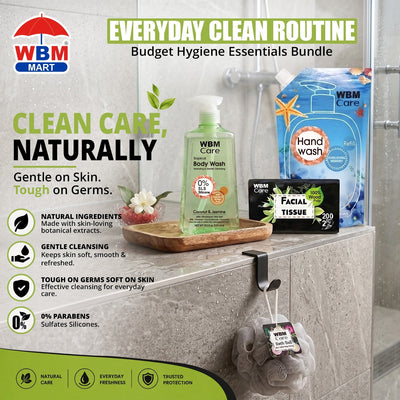 Everyday Clean Routine – Budget Hygiene Essentials Bundle | WBM MART