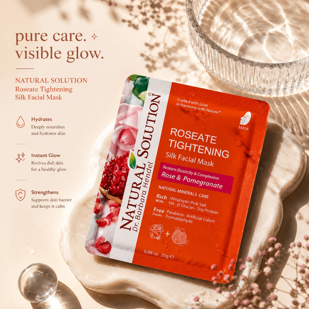 Facial Mask (Rose &amp; Pomegranate) - 25g | Natural Solution