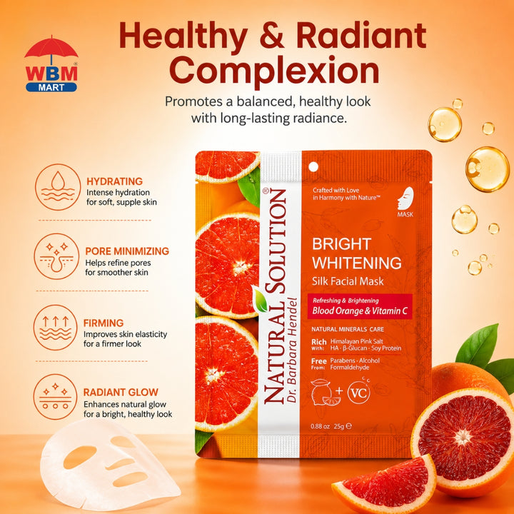 Facial Mask (Blood Orange &amp; Vitamin C) - 25g | Natural Solution