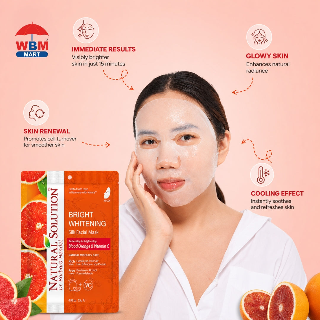 Facial Mask (Blood Orange &amp; Vitamin C) - 25g | Natural Solution