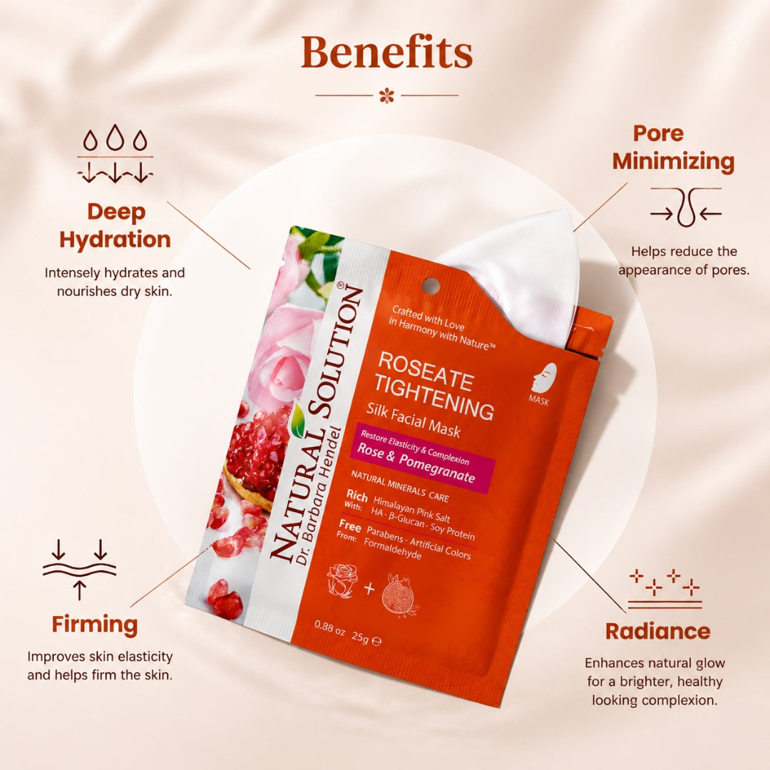 Facial Mask (Rose &amp; Pomegranate) - 25g | Natural Solution
